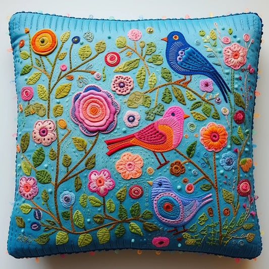 Bird TAI020324237 Quilted Pillow Case