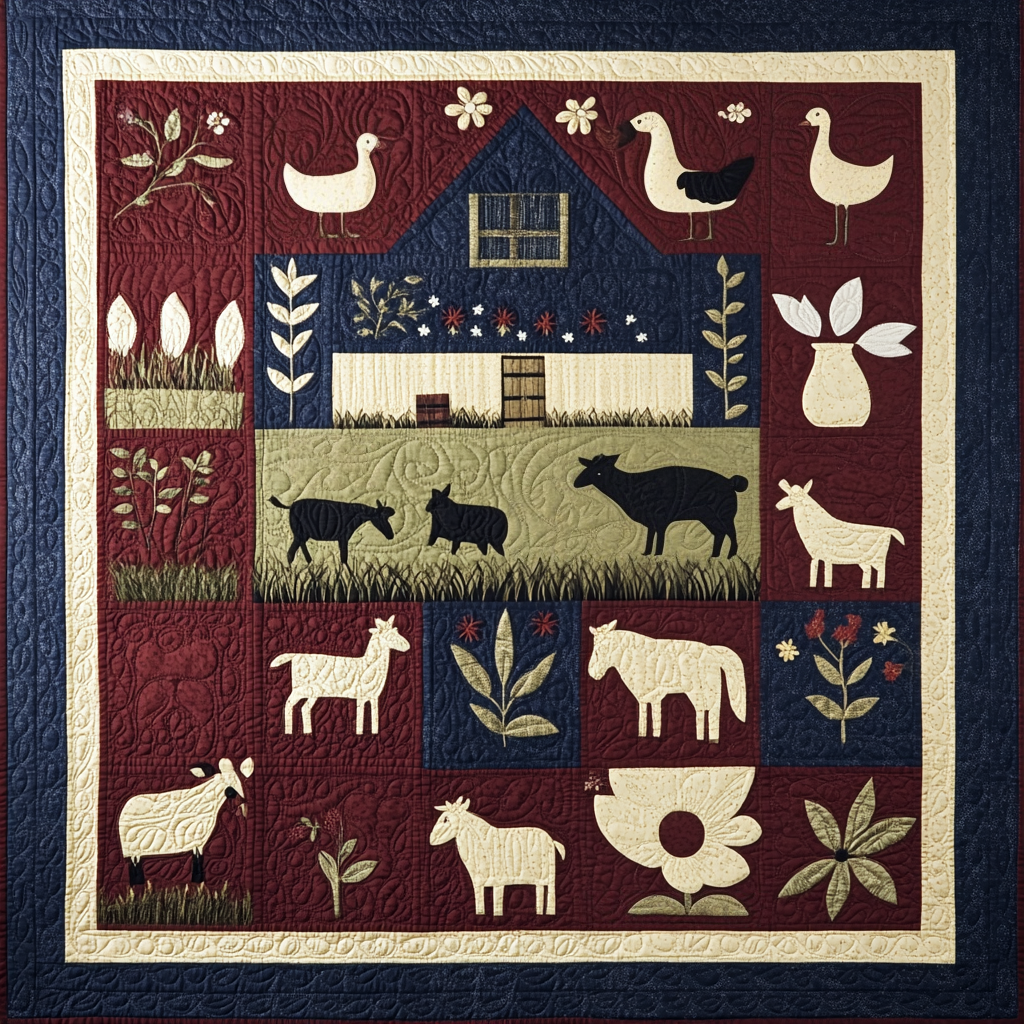 Farm House DAI221024112 Quilt Blanket