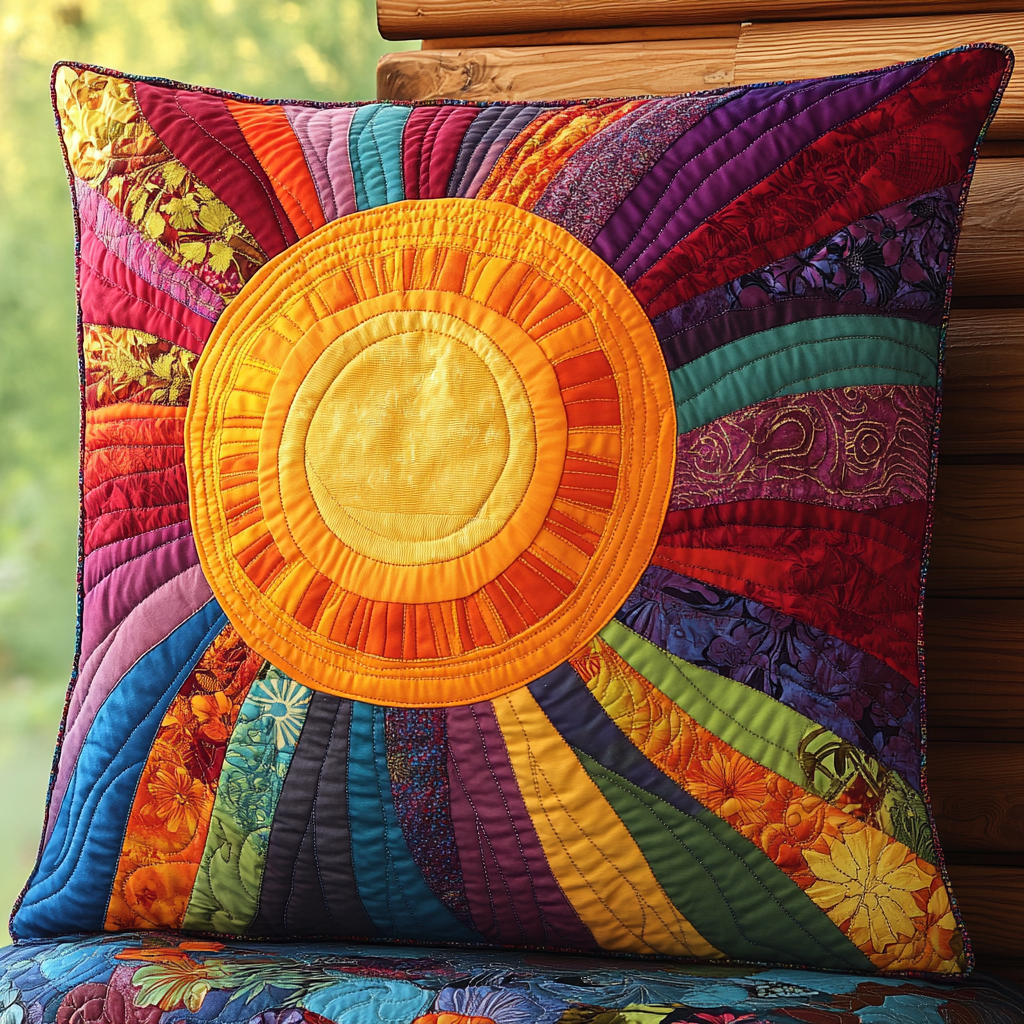 Hippie Sun TAI181024460 Quilted Pillow Case