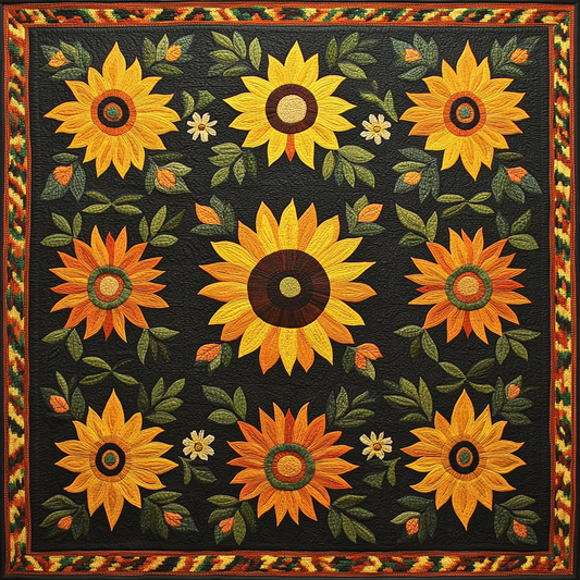 Sunflower DAI010824114 Quilt Blanket