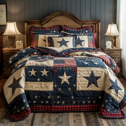 Patriotic Star TAI251124135 Quilt Bedding Set