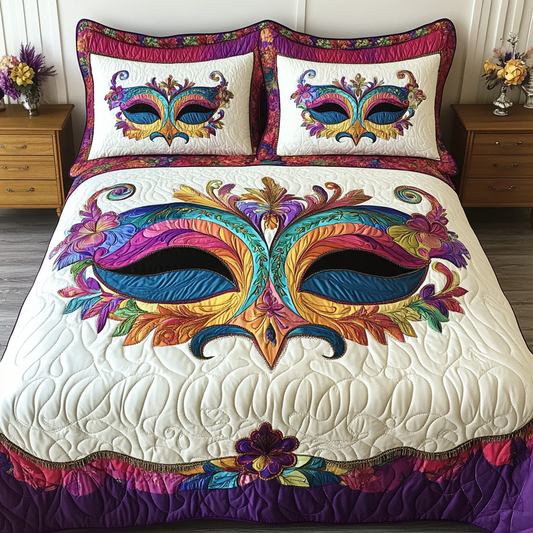 Mardi Gras DAI200125026 Quilt Bedding Set