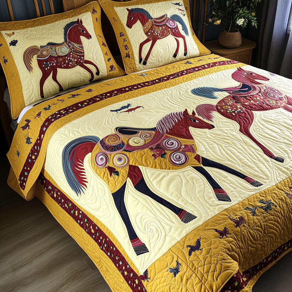 Horse DAI280824092 Quilt Bedding Set