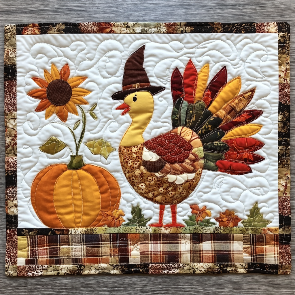 Autumn Turkey TAI041024377 Quilted Placemats