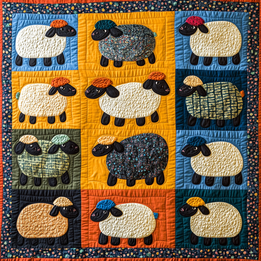 Sheep DAI070824122 Quilt Blanket