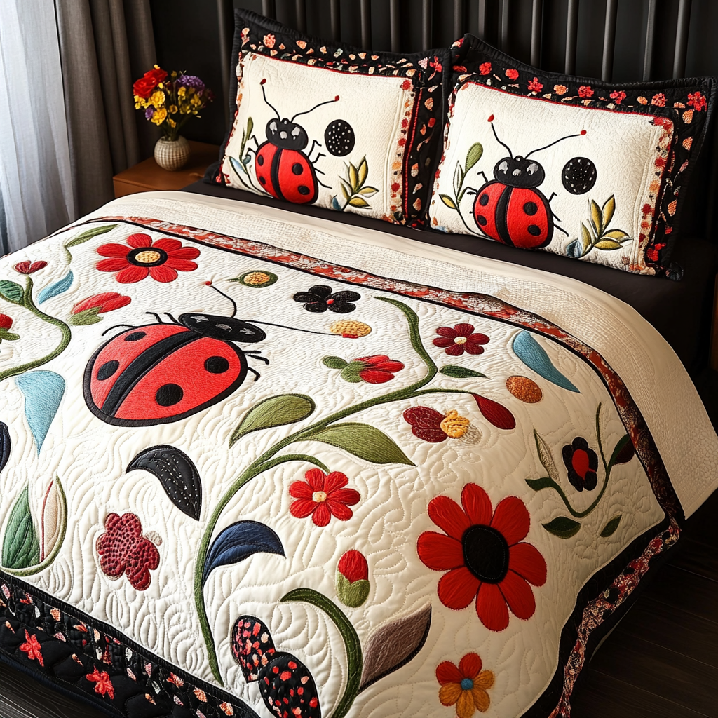 Ladybug DAI090125012 Quilt Bedding Set