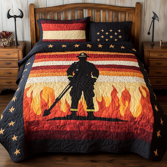 Firefighter TAI101224308 Quilt Bedding Set