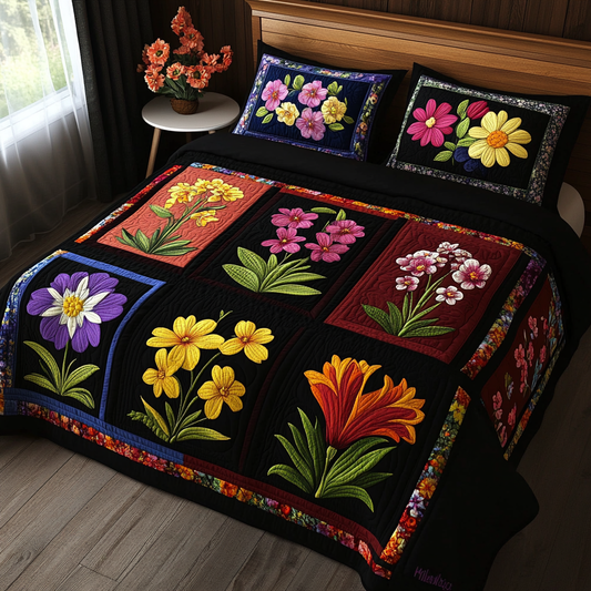 Spring Flowers DAI040225208 Quilt Bedding Set