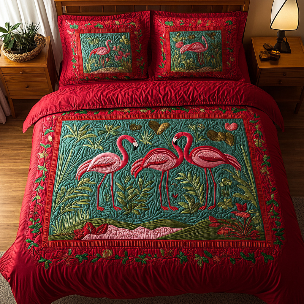 Flamingo TAI141124022 Quilt Bedding Set