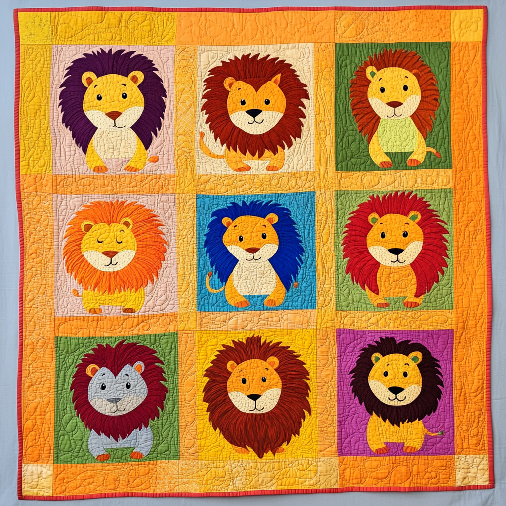 Lion DAI25102438 Quilt Blanket