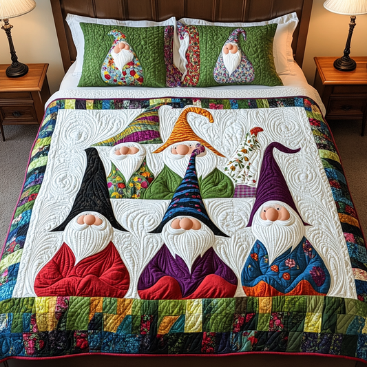 Christmas Gnome TAI181024228 Quilt Bedding Set