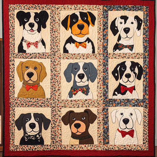 Dogs TAI151024401 Quilt Blanket