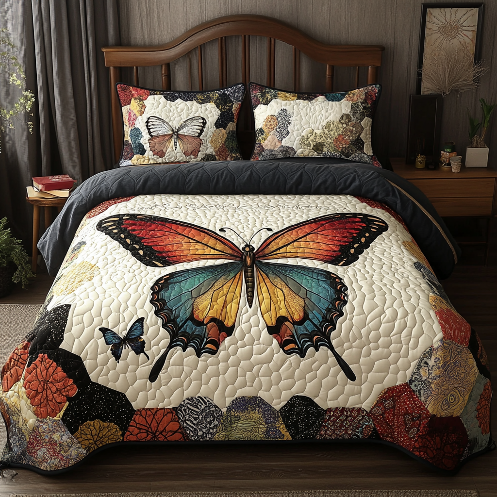 Butterfly TAI080824114 Quilt Bedding Set