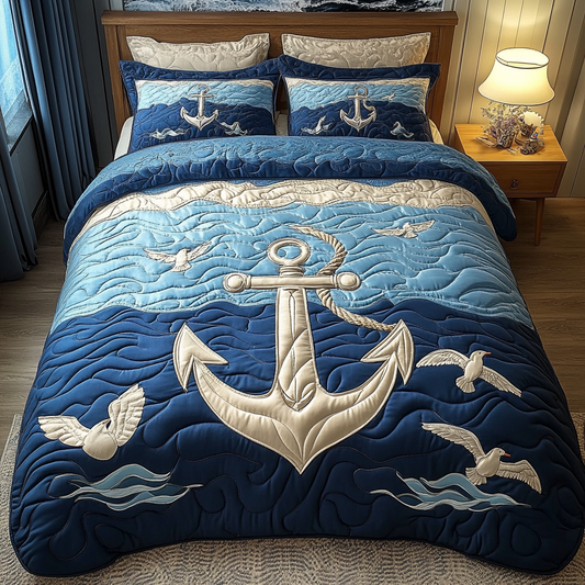 Nautical Anchor DAI200125020 Quilt Bedding Set