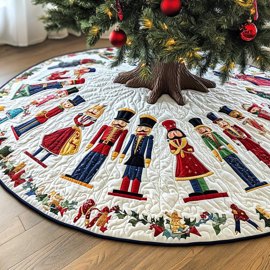 Christmas Nutcracker TAI021024267 Quilted Tree Skirt