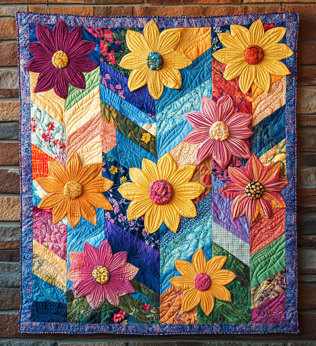 Flower DAI150125045 Quilt Blanket