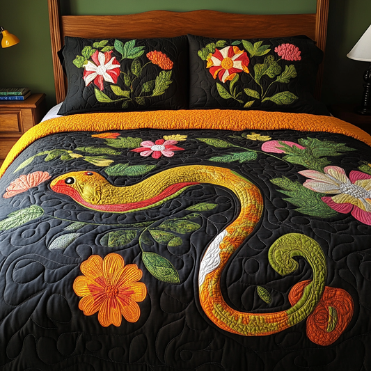 Floral Snake DAI200125123 Quilt Bedding Set