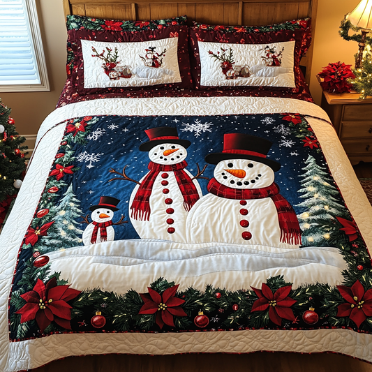 Christmas Snowman TAI141124235 Quilt Bedding Set