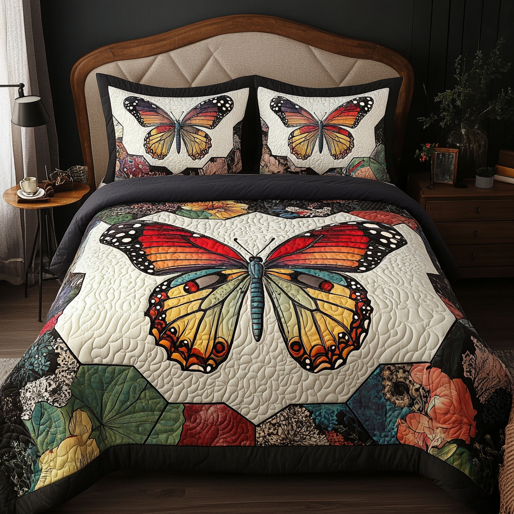 Butterfly TAI080824091 Quilt Bedding Set