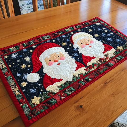 Christmas Santa TAI040924348 Quilted Table Runner