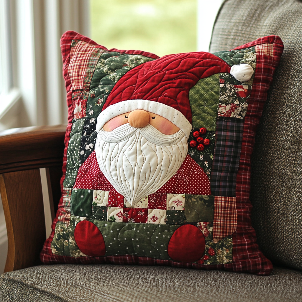 Christmas Santa TAI181024580 Quilted Pillow Case