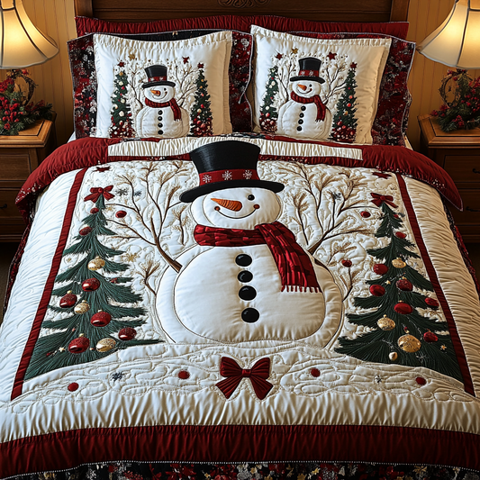 Christmas Snowman TAI201124046 Quilt Bedding Set