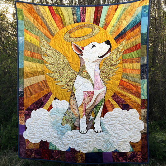Bull Terrier Angel DAI150125052 Quilt Blanket