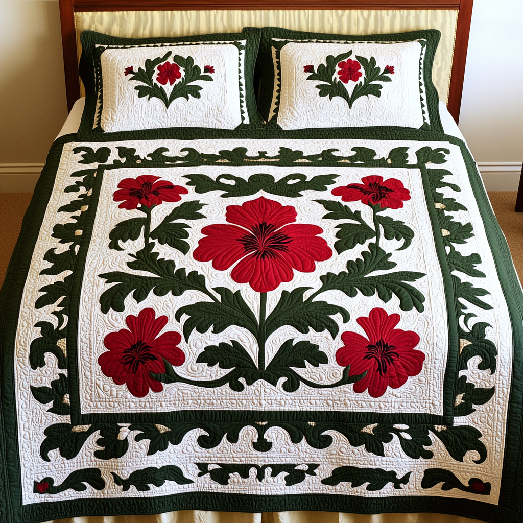 Hawaiian Hibiscus DAI040225216 Quilt Bedding Set