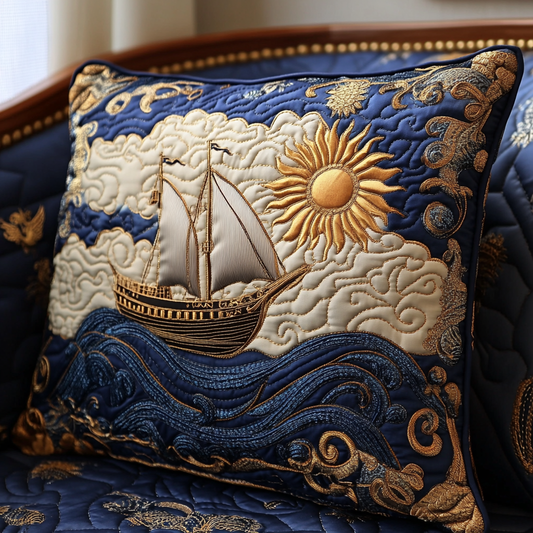 Nautical Ship DAI200125293 Quilted Pillow Case