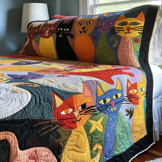 Cat TAI041024533 Quilt Bedding Set