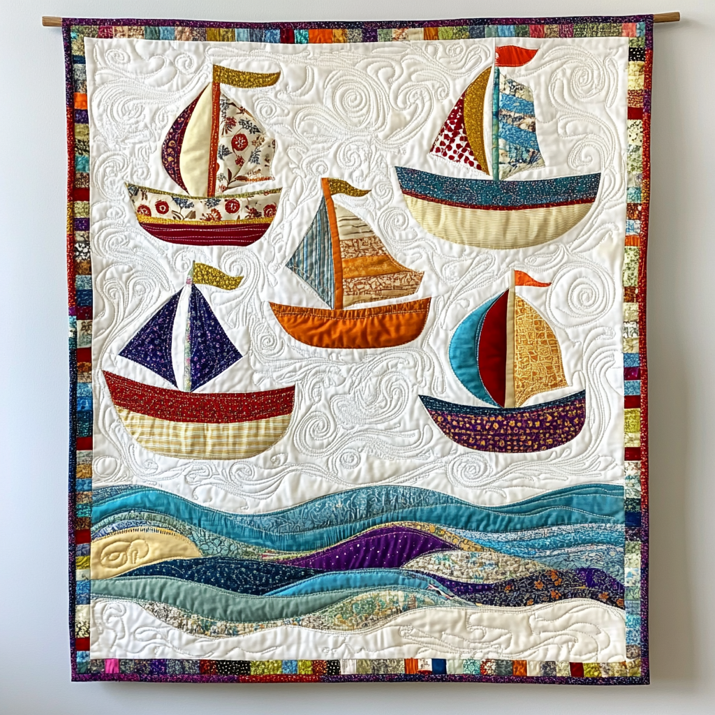 Boat DAI25102482 Quilt Blanket