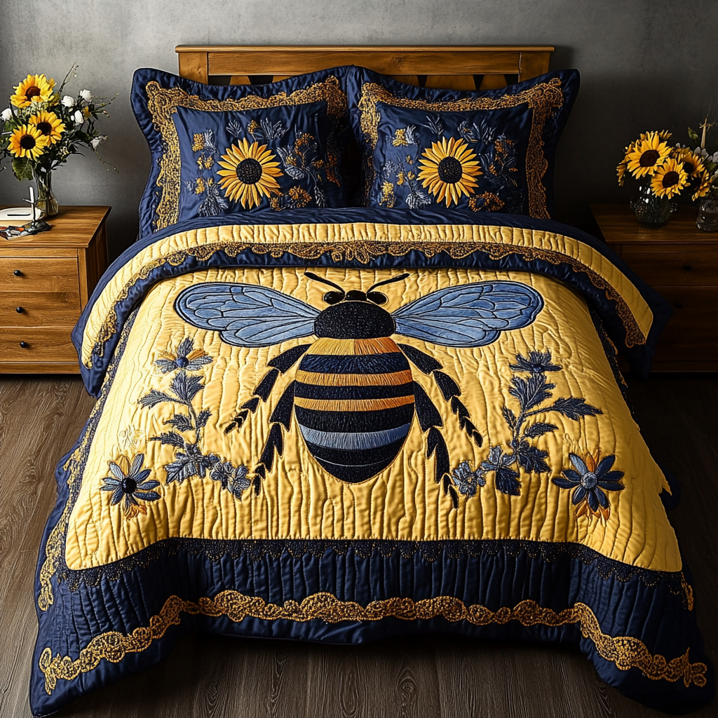 Bee TAI111124001 Quilt Bedding Set