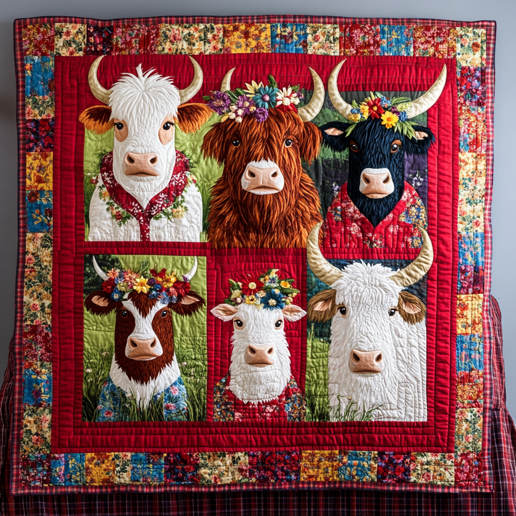 Highland Cow DAI040225160 Quilt Blanket