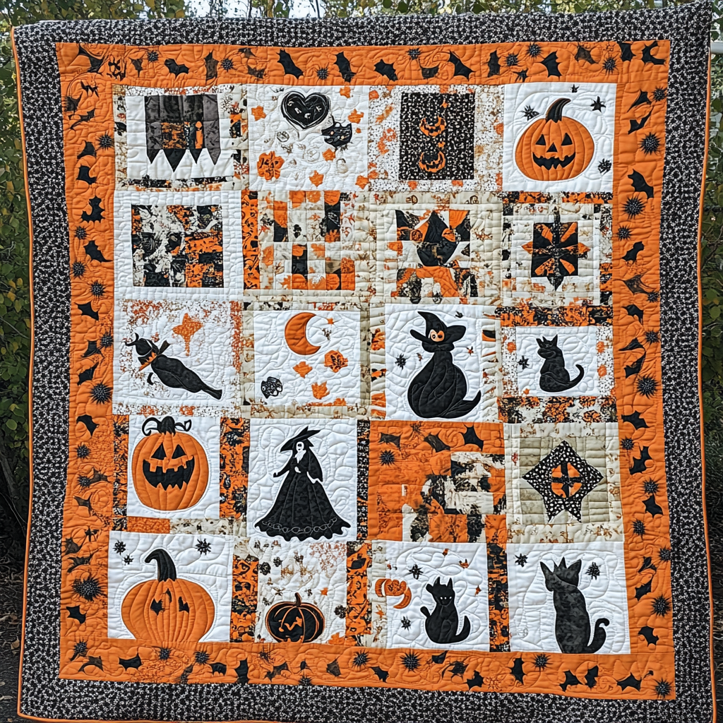 Halloween Witches TAI040924286 Quilt Blanket