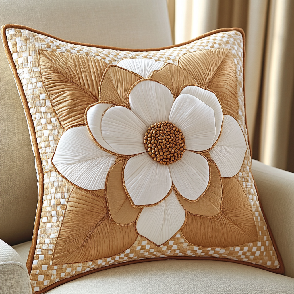 Flower TAI181024534 Quilted Pillow Case