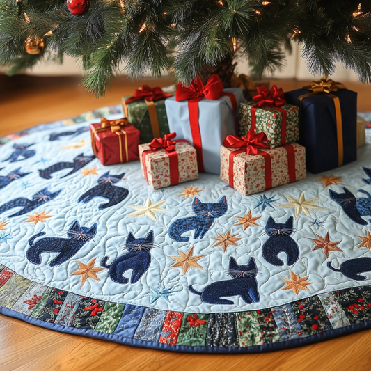 Cat DAI221024306 Quilted Tree Skirt