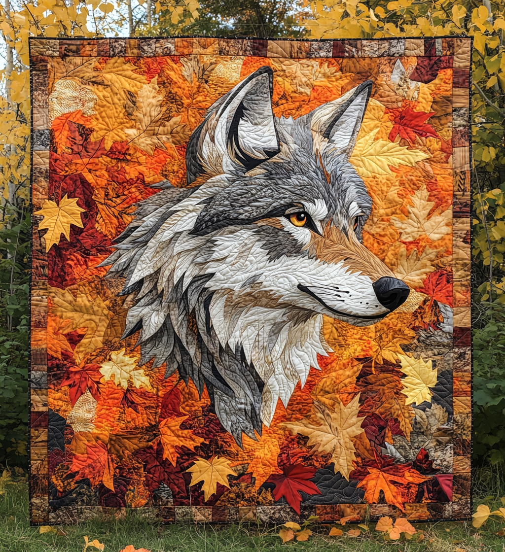 Autumn Wolf DAI150125012 Quilt Blanket