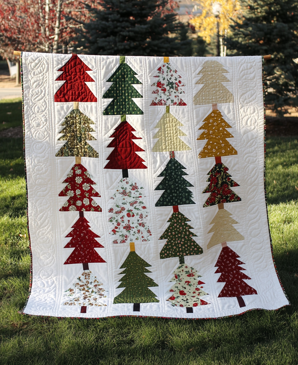 Christmas Tree TAI040924270 Quilt Blanket