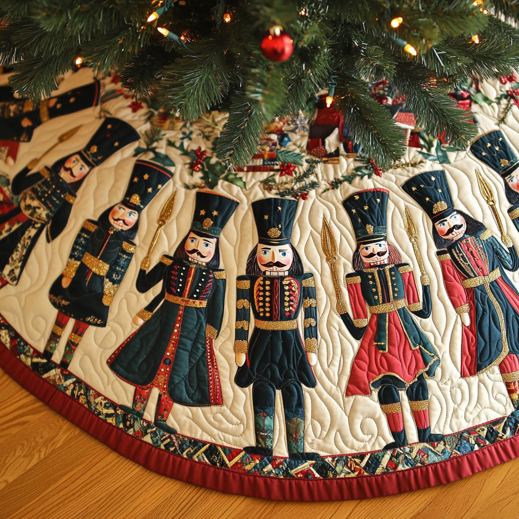 Christmas Nutcracker TAI091024359 Quilted Tree Skirt