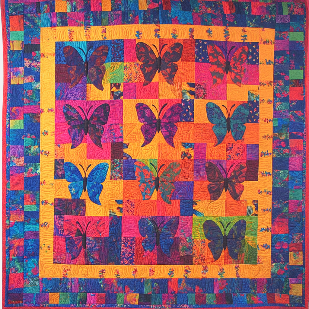 Butterfly DAI070824144 Quilt Blanket