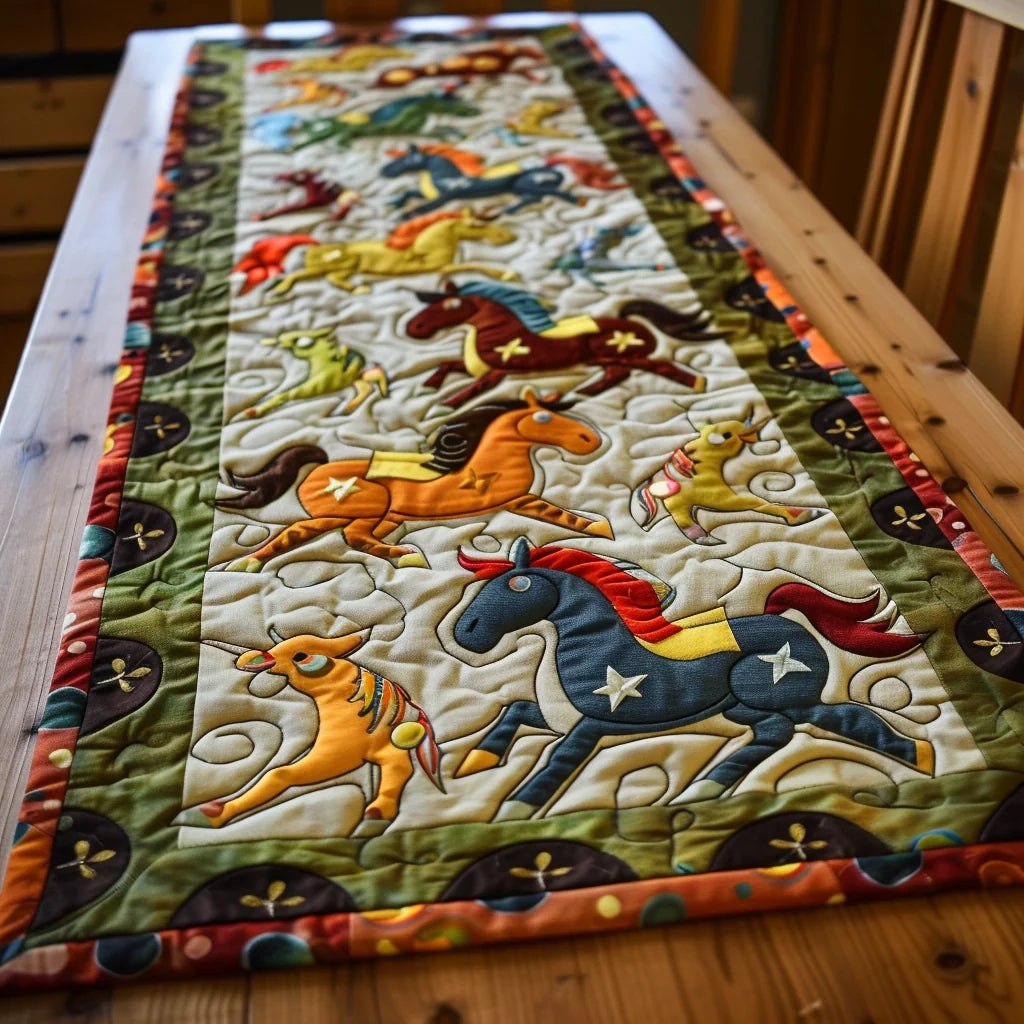 Horse TAI060324298 Quilted Table Runner