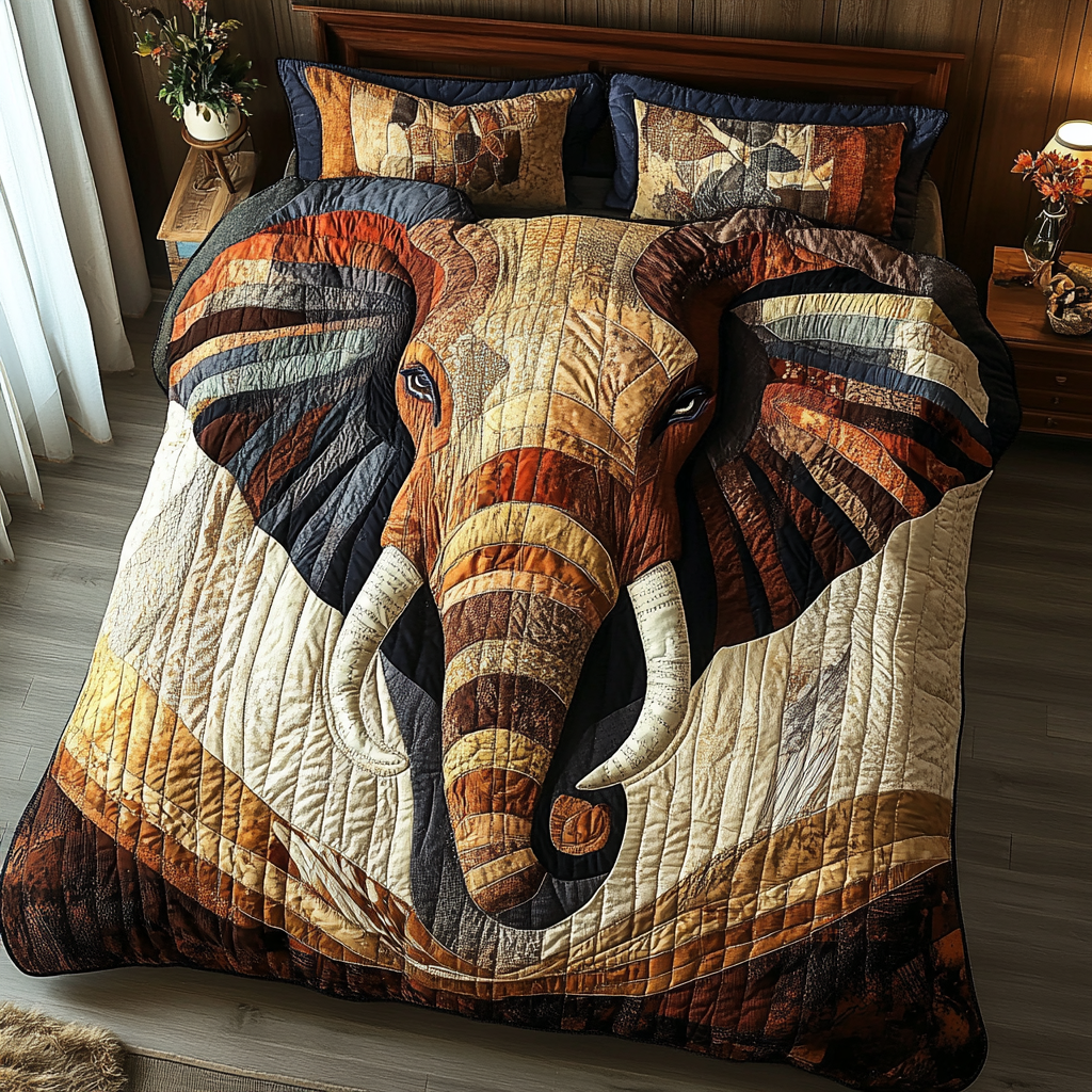 Elephant TAI181024084 Quilt Bedding Set