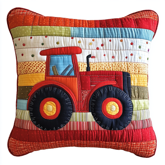 Farm Tractor DAI26102423 Quilted Pillow Case