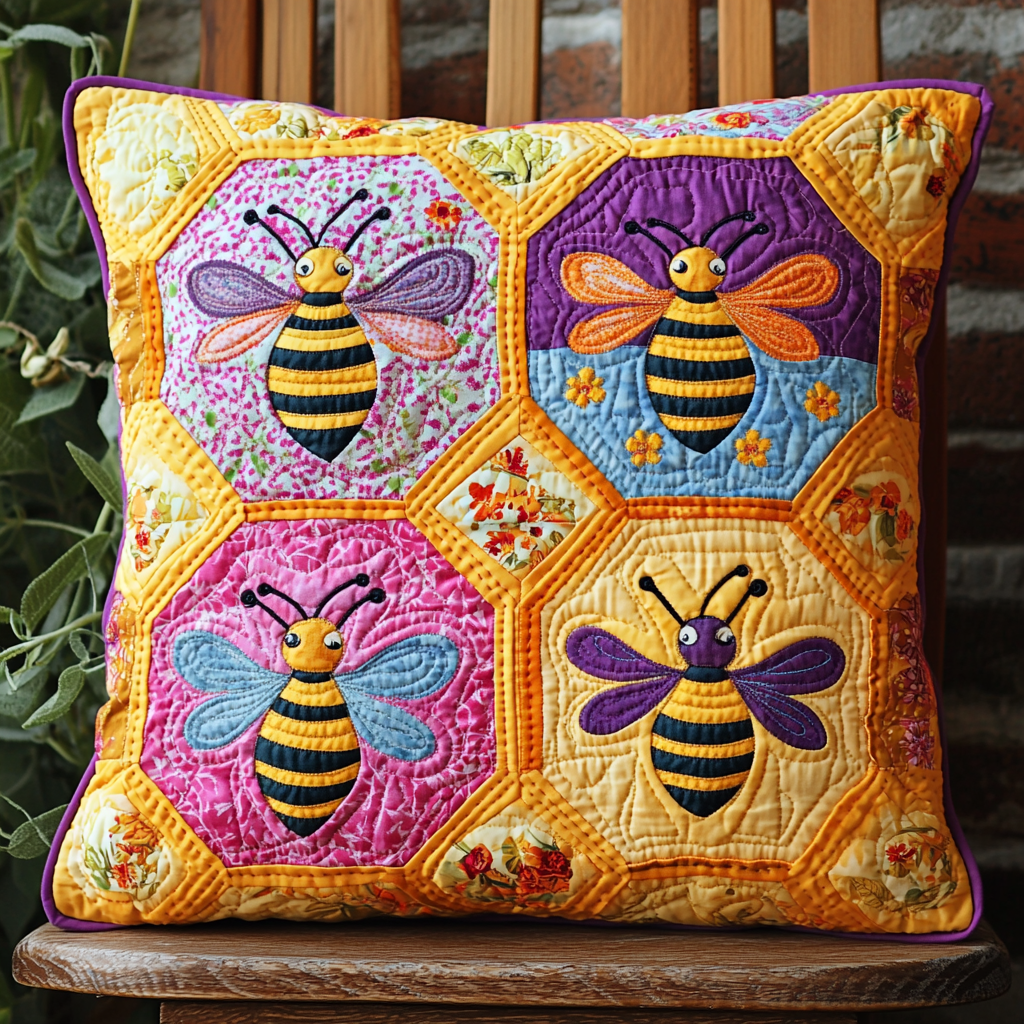 Bee DAI230924103 Quilted Pillow Case