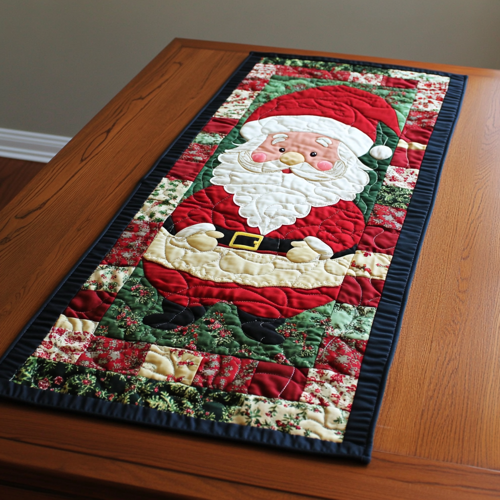 Christmas Santa TAI040924329 Quilted Table Runner