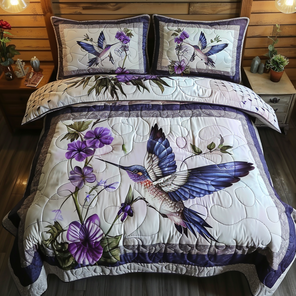 Hummingbird TAI100724036 Quilt Bedding Set – Alpha Quilt
