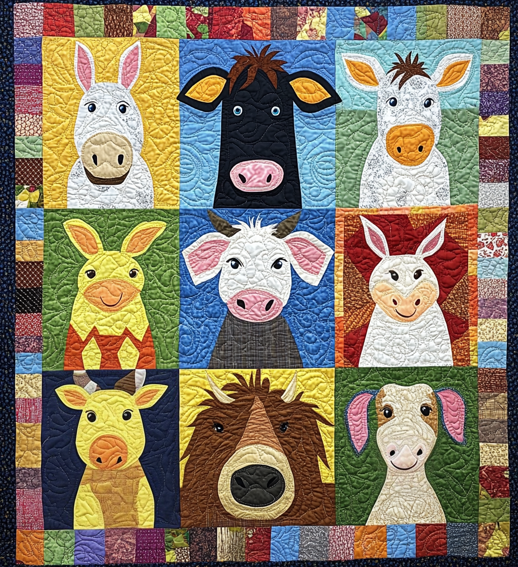 Farm Animal DAI040225086 Quilt Blanket