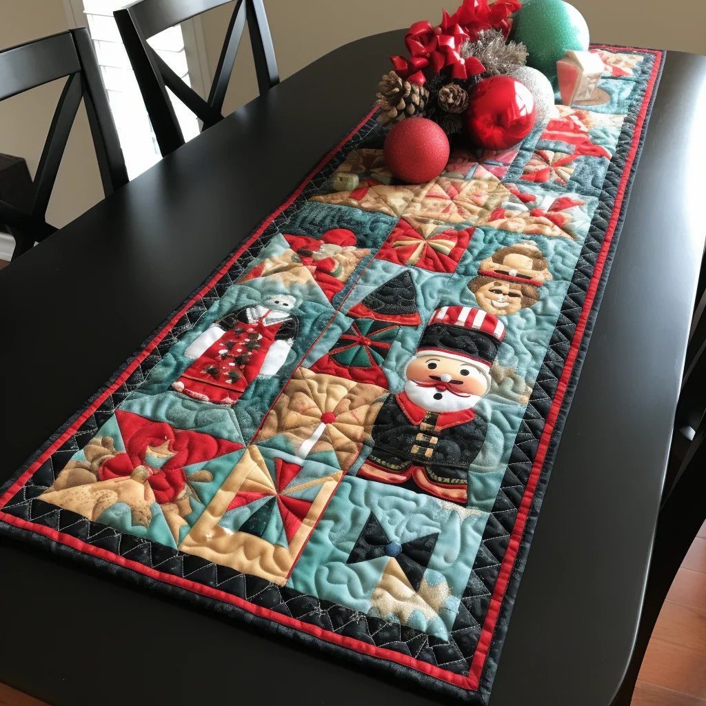 Nutcracker TAI060123153 Quilted Table Runner