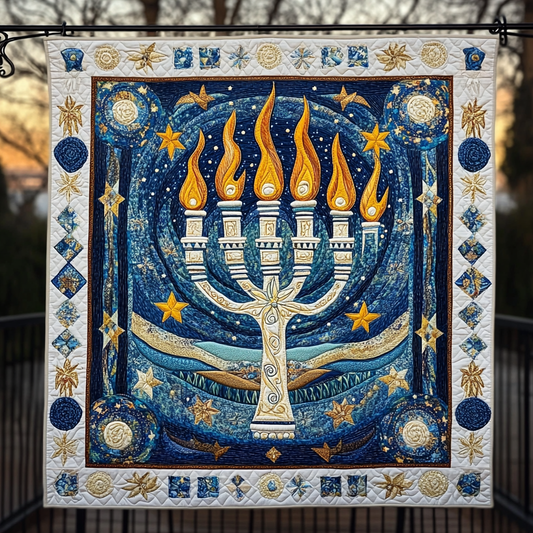 Jewish Hanukkah TAI091024134 Quilt Blanket