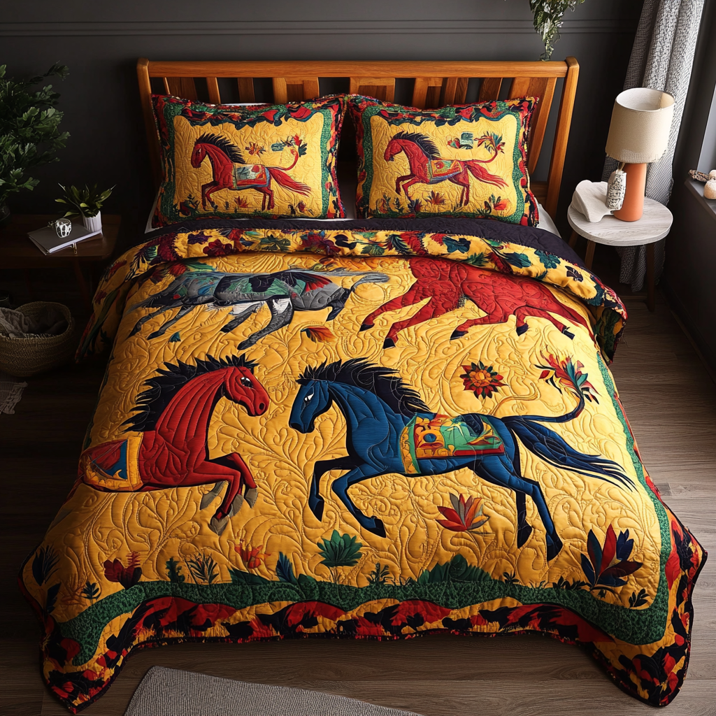 Native Horse TAI080824056 Quilt Bedding Set